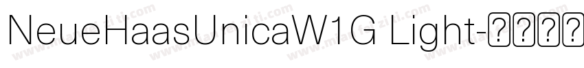NeueHaasUnicaW1G Light字体转换